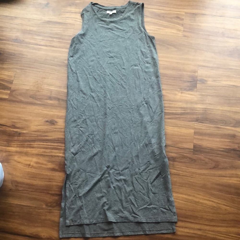 Madewell Gray Midi Dress